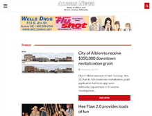 Tablet Screenshot of albionnewsonline.com